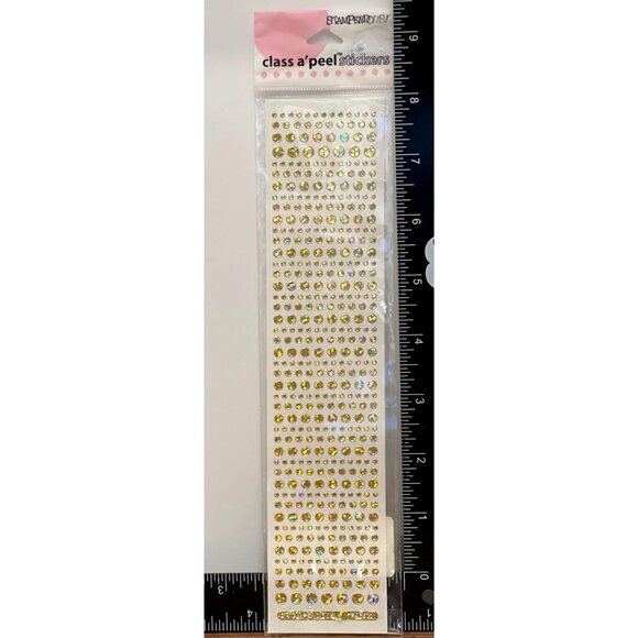 HTF RARE Stampendous! Class a'Peel Dot Sparklers Stickers Gold AC672HSG - Picture 1 of 4